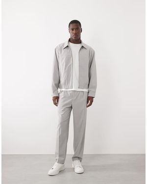 ASOS Smart Co-Ord Relaxed Tapered Fit Trousers - White