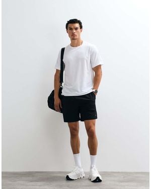 Jack & Jones Pantalones Cortos Deportivos De Secado Rápido Con Bolsillo Con Cremallera En - Blanco