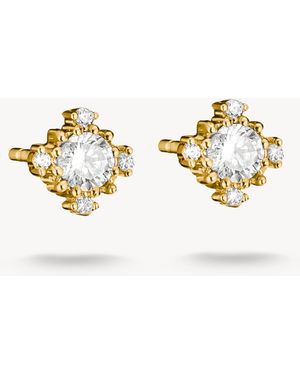 Thomas Sabo Ohrstecker mit weißem zirkonia - Mettallic