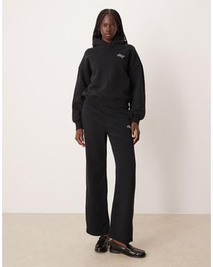 Abercrombie & Fitch Side Logo High Rise Relaxed joggers Co-ord - Black