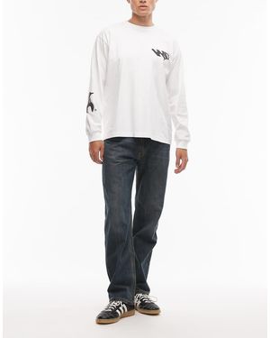 Levi's 555 Relaxed Straight Jeans - White