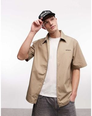 Carhartt Postal Zip-through Shirt - Natural