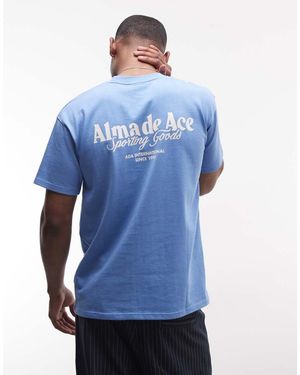 Alma de Ace Sporting Goods Back Print Logo T-Shirt - Blue