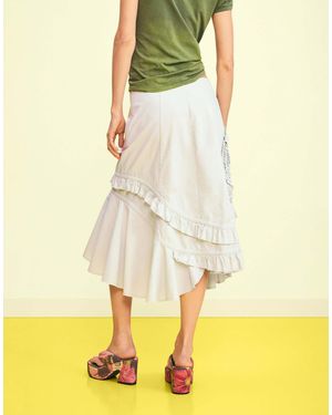Desigual – asymmetrischer midirock - Gelb