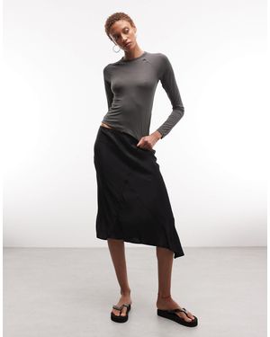 Weekday – asymmetrischer satinrock - Weiß