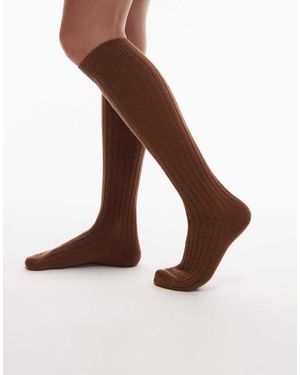 & Other Stories Cashmere Knee High Socks - Brown
