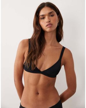 ASOS Maya Santa Monica Structured Triangle Bikini Top - Brown