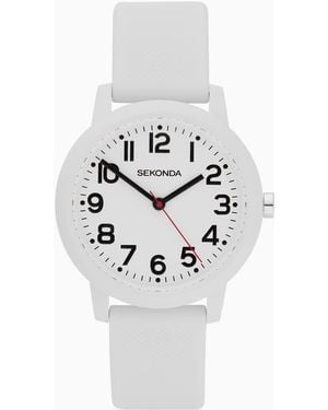 Sekonda Nova 36Mm Round Analogue Watch With Strap - White