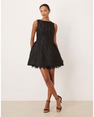 Sister Jane Screenplay Jacquard Mini Dress - Natural