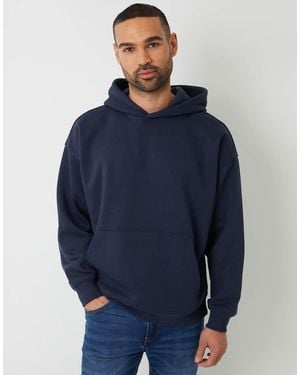 Threadbare Relaxed Fit Pullover Hoodie - Blue