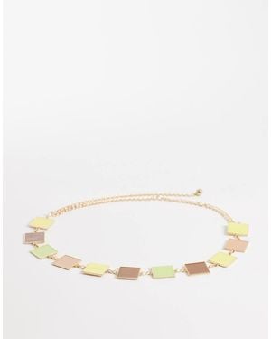 South Beach Resin Chain Belt - Natural