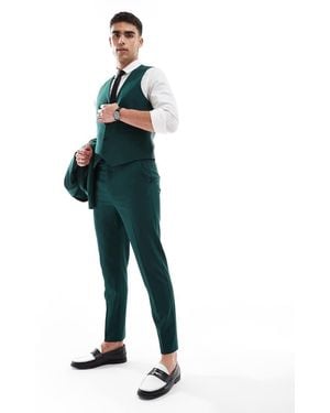 ASOS Tapered Suit Trousers - Green