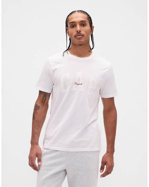 Gap Cotton T-Shirt With Chest Logo - White
