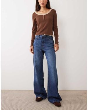 Mango Danila Rechte Jeans - Blauw
