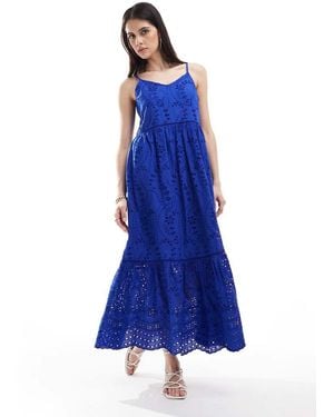 Y.A.S Vestito Lungo Con Spalline Sottili - Blu