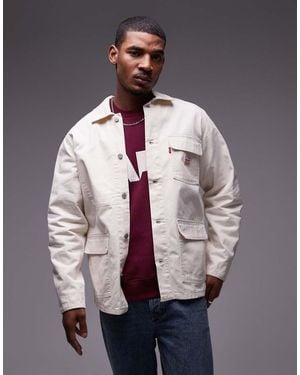 Levi's Abrigo Vaquero Broadway Engineer De La Colección Cápsula Workwear De - Blanco
