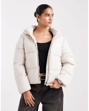 ONLY Puffer Jacket With Hood - Natural