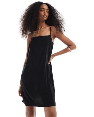 Vero Moda Sqaure Neck Cami Mini Dress - Black