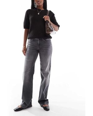 ONLY Judy Low Rise Wide Leg Jeans - Black