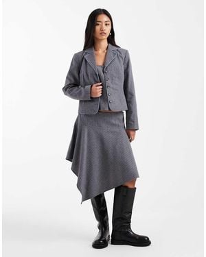 Collusion Midi Rok - Blauw