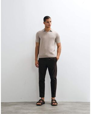 Only & Sons Linen Mix Cropped Trouser - White
