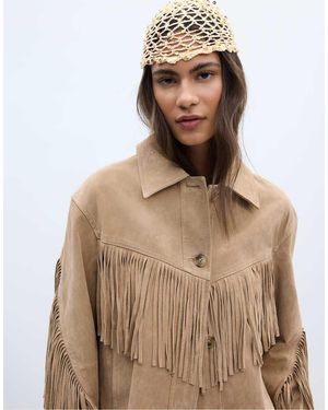 Stradivarius Sequinned Flower Cap - Brown