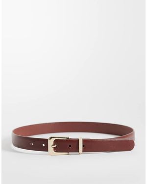 Mango Klassieke Riem Van Imitatieleer - Wit
