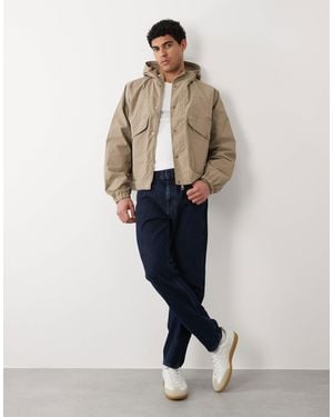 Farah Shenley Hooded Bomber Jacket - White
