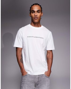Barbour Outline Logo T-shirt - White