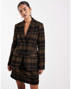 Vero Moda Flannel Blazer Co-ord - Black