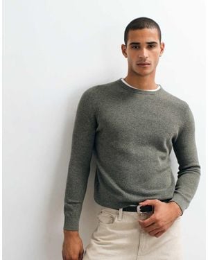 Mango 100% Cotton Knitted Jumper - Grey