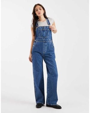 ASOS Circular Design Collection Denim Dungarees - Blue