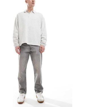 Jack & Jones Vaqueros De Corte Recto Con Lavado Gris Chris De