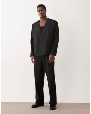 ASOS Wide Suit Pants - Black