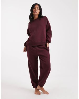 Vero Moda Oversized Cuffed Jogger Co-Ord - Red