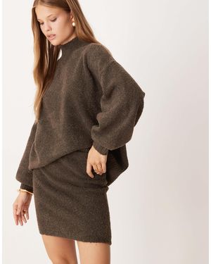 Pretty Lavish – camille – kurzer strickrock - Braun