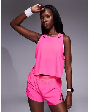 Nike Aeroswift Cropped Dri-Fit Adv Tank - Pink