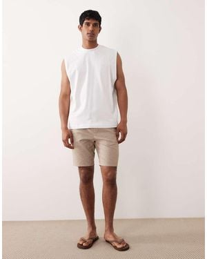 Only & Sons Linen Mix Tie Waist Shorts - Pink