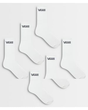 Vans Pack De 6 Calcetines Classic Crew En - Neutro