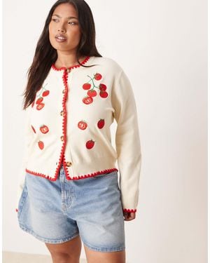 Never Fully Dressed Tomato Knit Cardigan - Blue