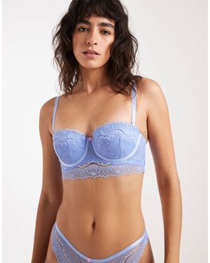 New Look – longline-multiway-bh aus spitze - Blau