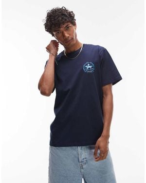 Wrangler Cowboy Chest Logo T-Shirt - Blue
