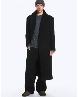 Weekday Oversize-mantel aus wollmix - Schwarz