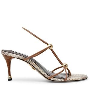 Steve Madden Ramos Heeled Sandal With Embellishment - Metallic