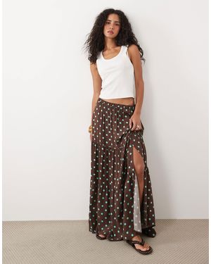 Miss Selfridge Tiered Spun Maxi Skirt - Multicolor