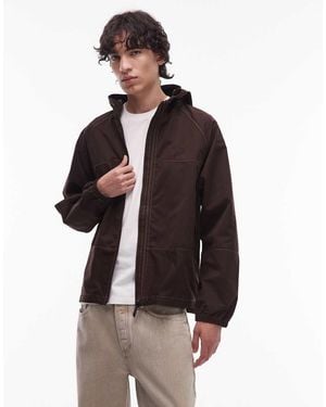 Gramicci Salem Hooded Utility Jacket - Brown