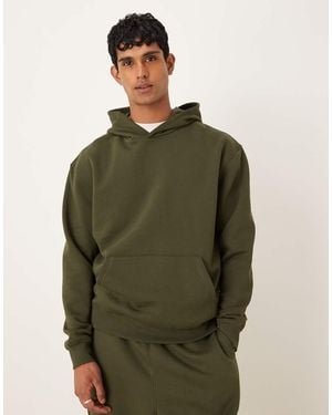 ASOS Essentials Relaxed Fit Hoodie - Green
