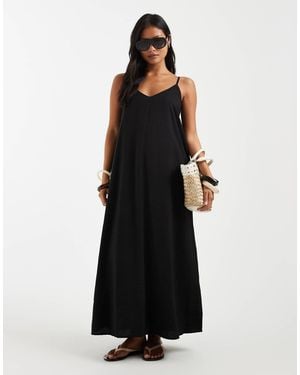 Only Petite Cami Maxi Dress - Black
