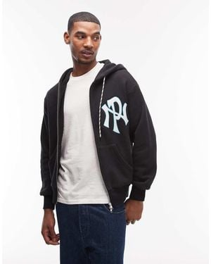 No Problemo Logo Zip Through Hoodie Co-Ord - Blue