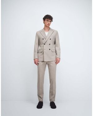 SELECTED Slim Fit Suit Trousers - White